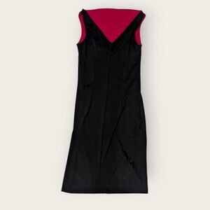 Express Black and Red Midi Dress